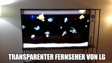 fast wie ein hologramm transparenter fernseher von lg auf der ces in las vegas | Fast wie ein Hologramm: Transparenter Fernseher von LG auf der CES in Las Vegas |