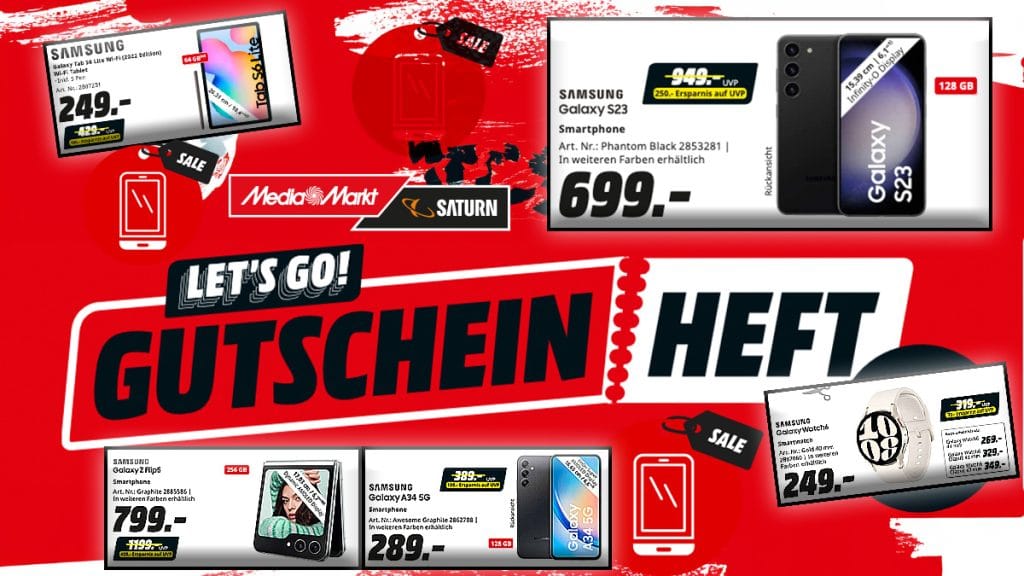 mediamarkt feat samsung galaxy s23 5g und weitere top produkte im neuen gutscheinheft | MediaMarkt feat. Samsung: Galaxy S23 5G und weitere Top-Produkte im neuen Gutscheinheft |