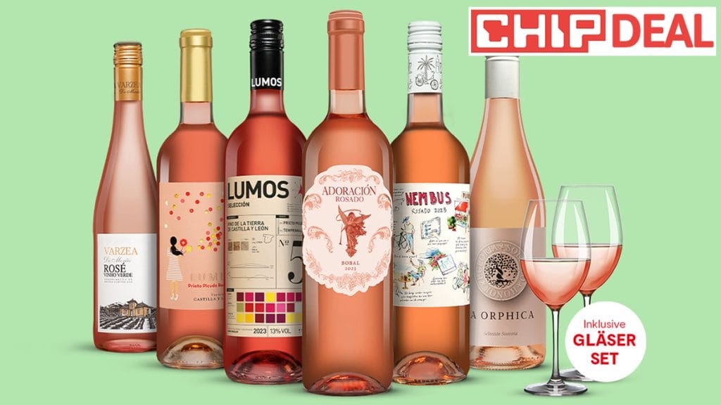 fruehlingsgenuss mit roseweinen 6 verschiedene weine 2 glaeser fuer nur 2999 euro | Frühlingsgenuss mit Roséweinen: 6 verschiedene Weine + 2 Gläser für nur 29,99 Euro |