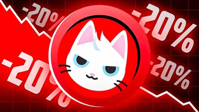 krypto news crash nach 87 kurs explosion memecoin mew der beste zeitpunkt zum jetzt kaufen | Krypto News: Crash nach +87%-Kurs-Explosion! Memecoin MEW – der beste Zeitpunkt zum jetzt Kaufen? |